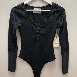 NWT Jackson Rowe Chase Henley bodysuit